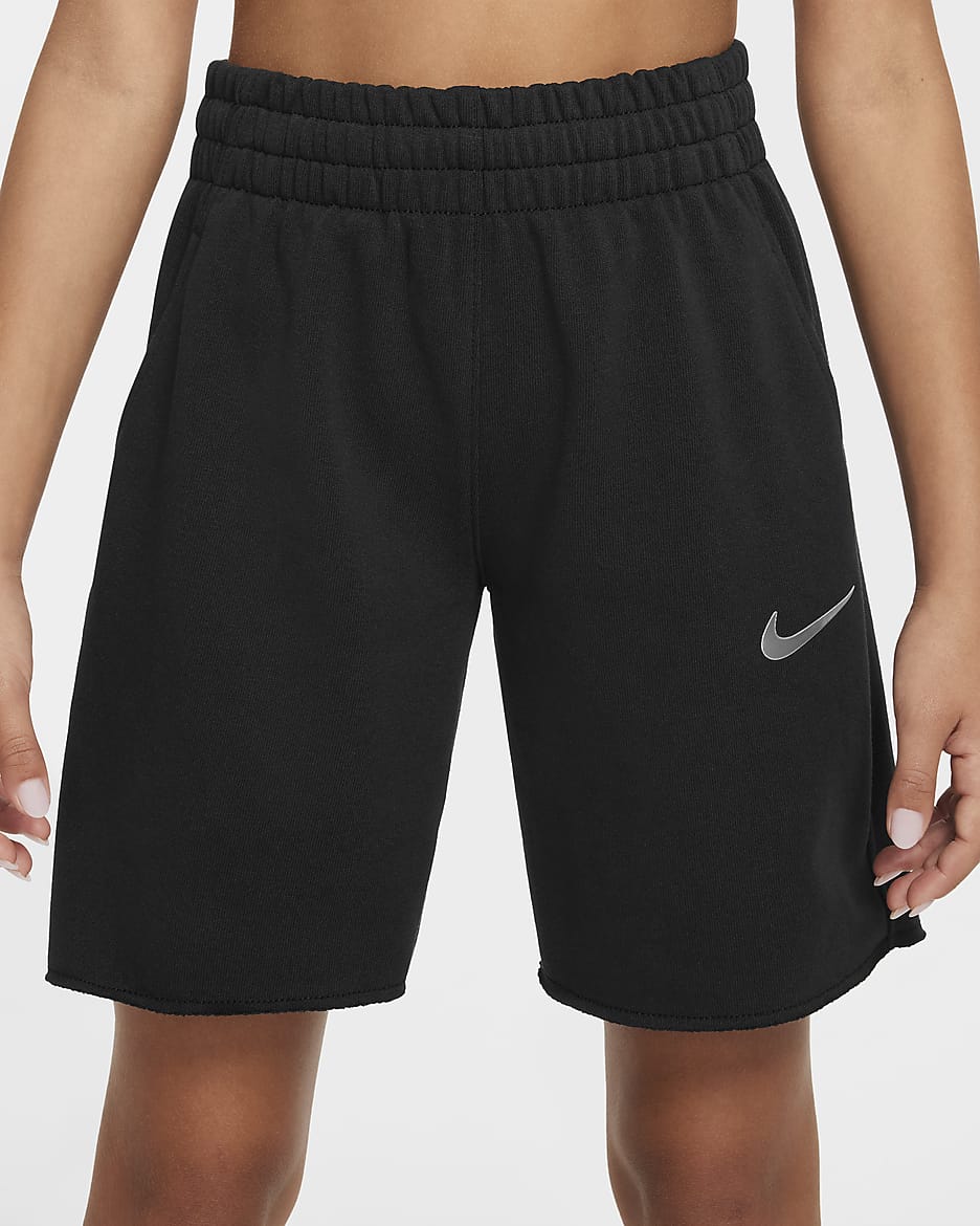 Nike Sportswear Older Kids Girls Dri FIT Fleece Shorts